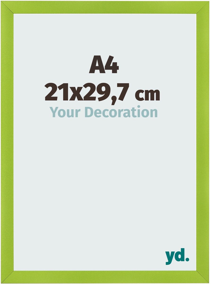 yd. Your Decoration - Fotolijst A4 21x 29,7 cm - MDF - Groen - Pisa