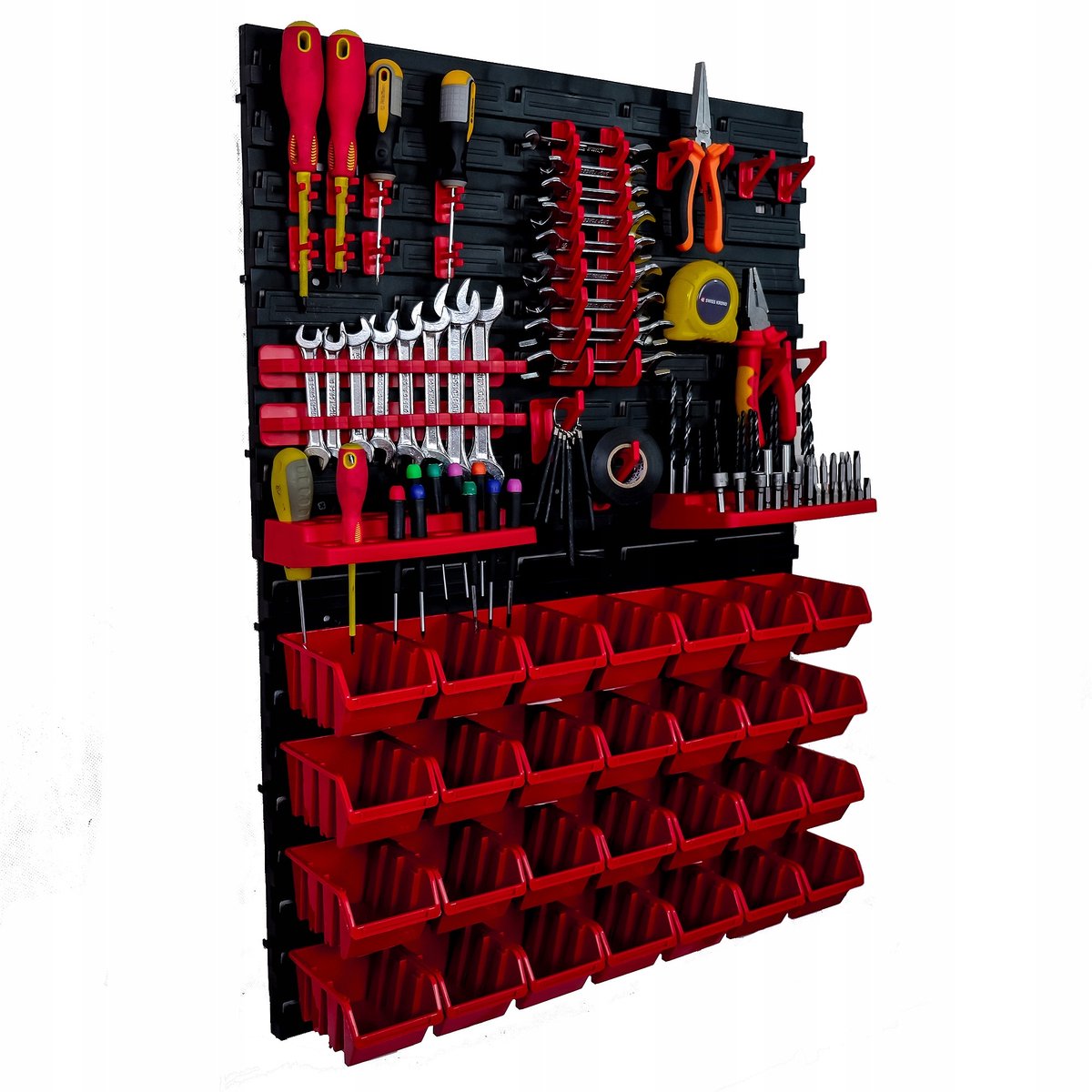 Gereedschapswand 57x78 cm met 28 Bakjes & Ophanghaken