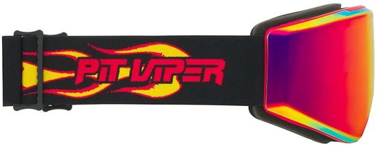 Pit Viper The Combustion Bn5000 Skibril Rood Red Revo/CAT3+Yellow Snow/CAT1 Man,Vrouw van Pit Viper — afbeelding 4