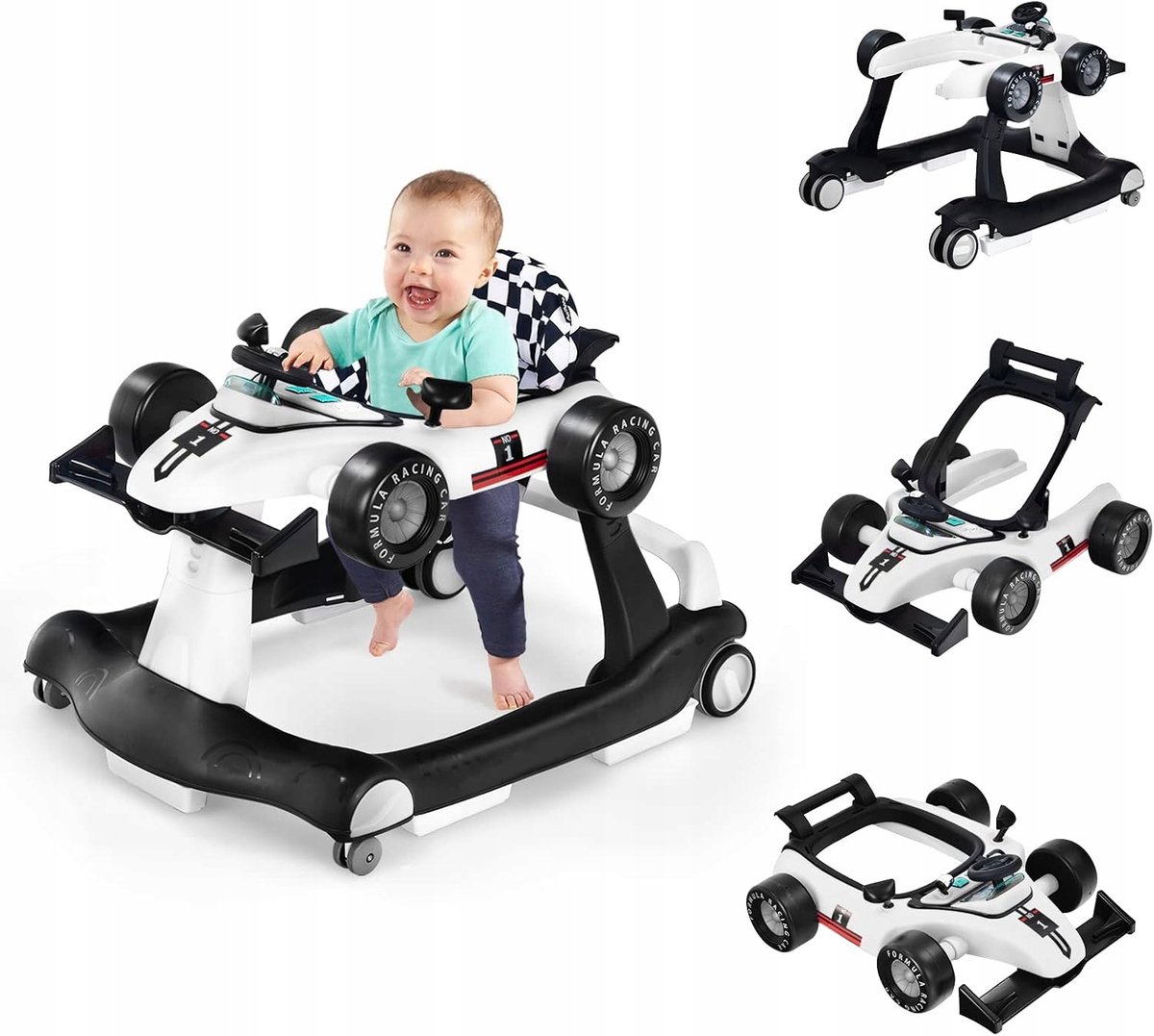Multifunctionele Loopwagen 4-in-1 | Loopstoel & Duwkar voor baby's