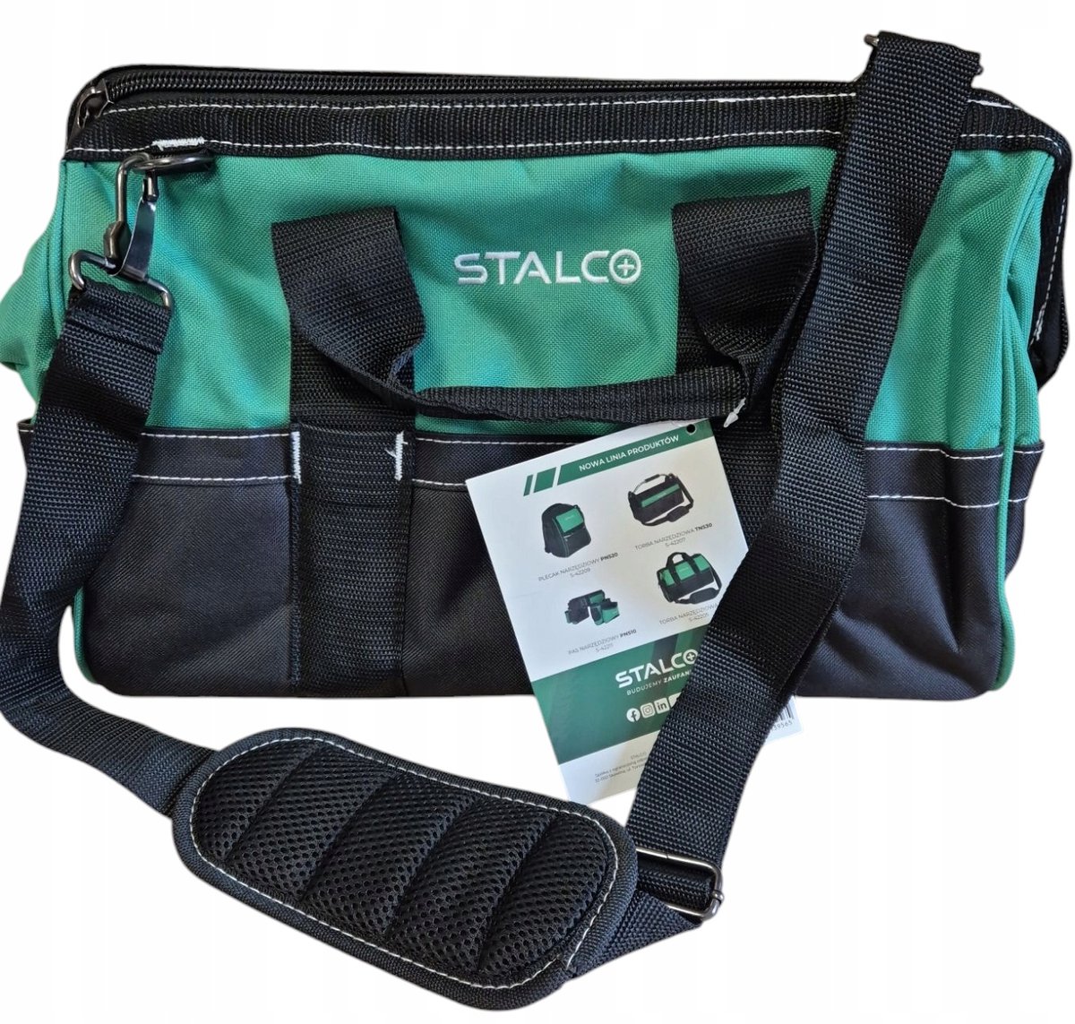 Stalen Gereedschapstas 41x21cm - 22 Vakken, Verstelbare Schouderband