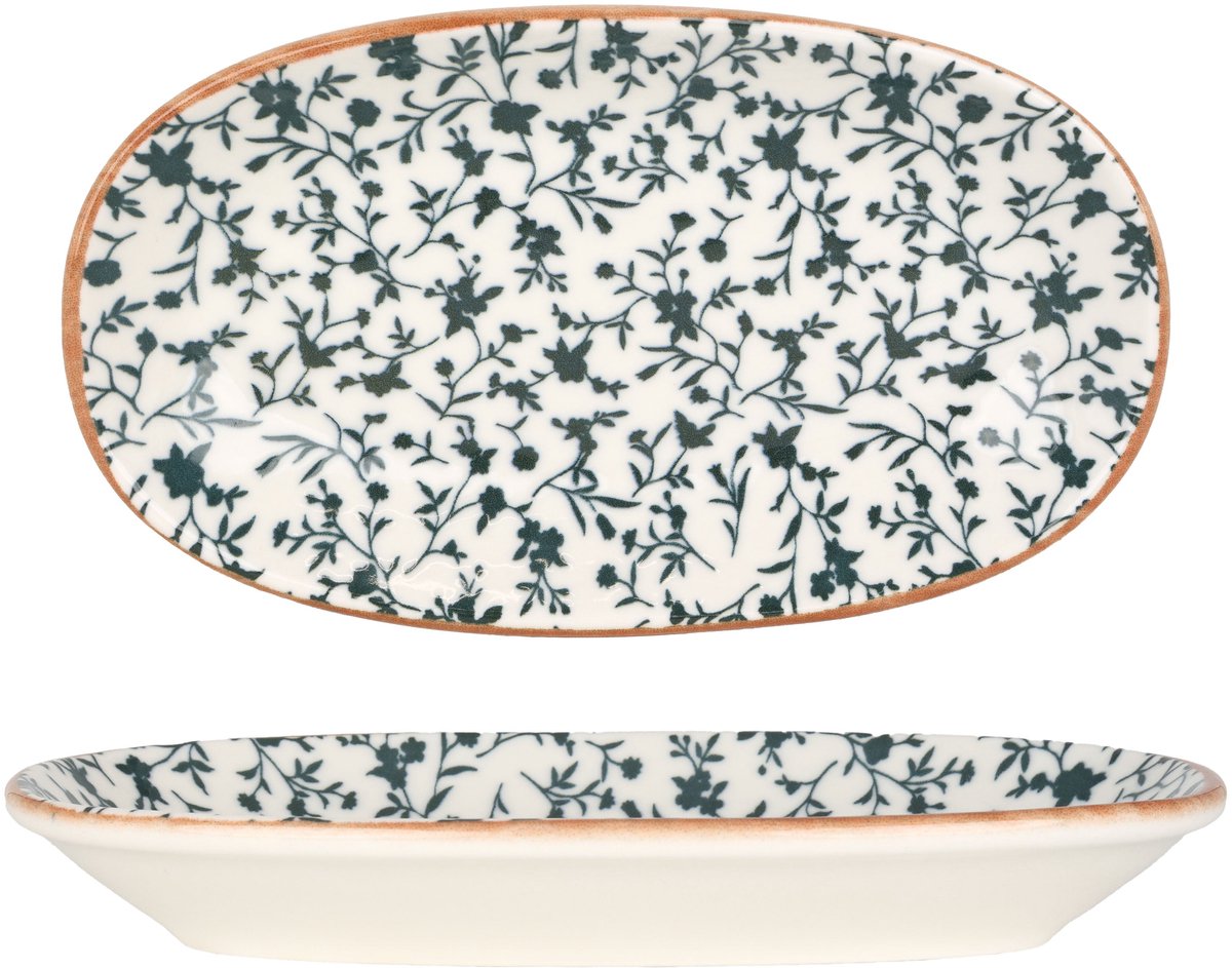 Bonna Serveerschaal - Calif - Porselein - 19x11 cm - set van 2