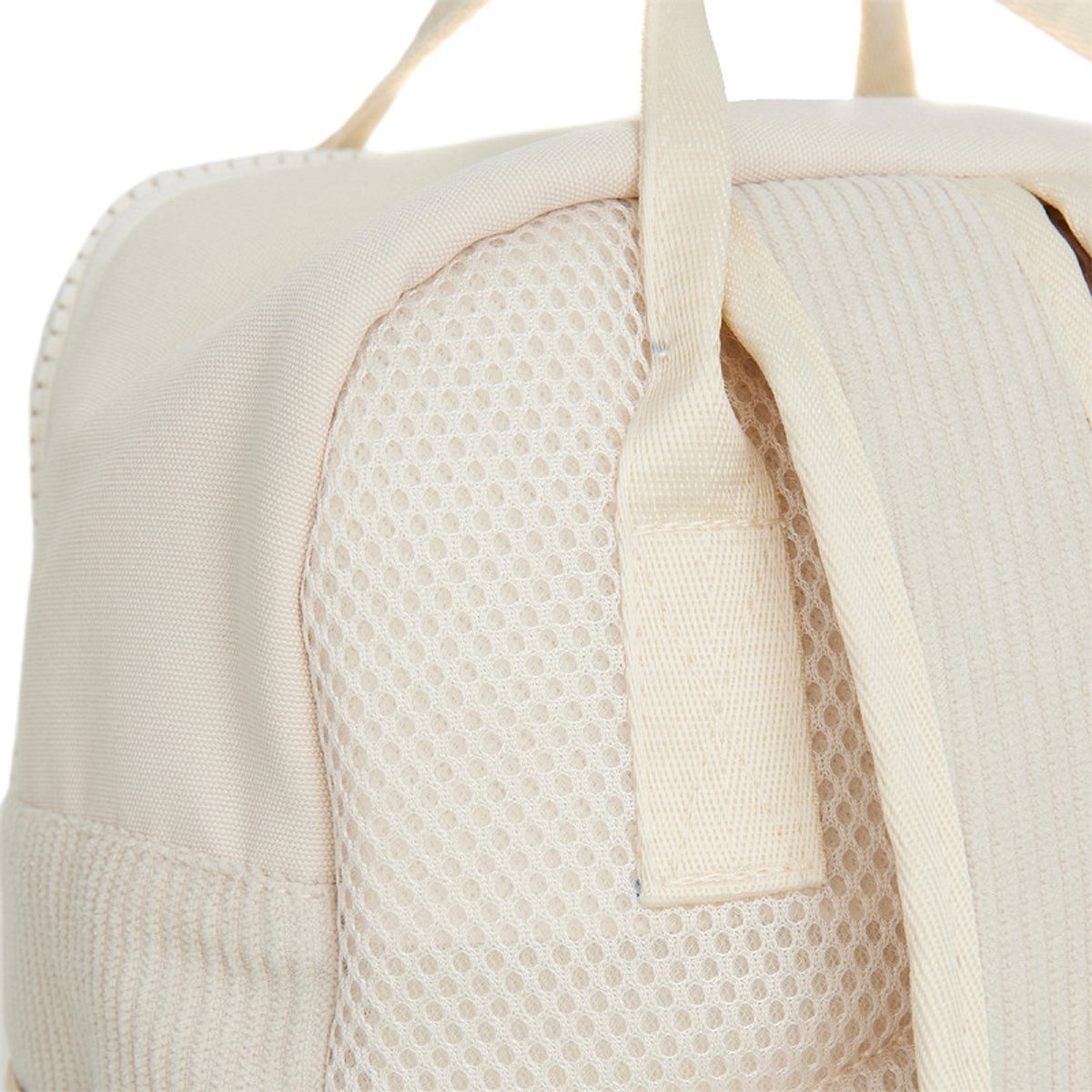 New Rebels Ribbi Juno Handel Backpack mini – Ribstof 900D Polyester 13L Lichtgewicht & Comfortabel – 23x10x31 cm – Dames & Heren Rugzak Beige – foto 6