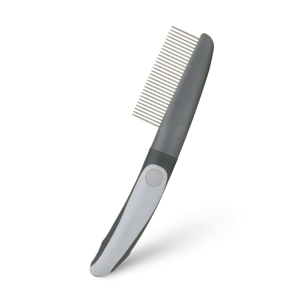Barry King Hondenkam met Handvat - Grijs, 29 Tanden (5x22cm)