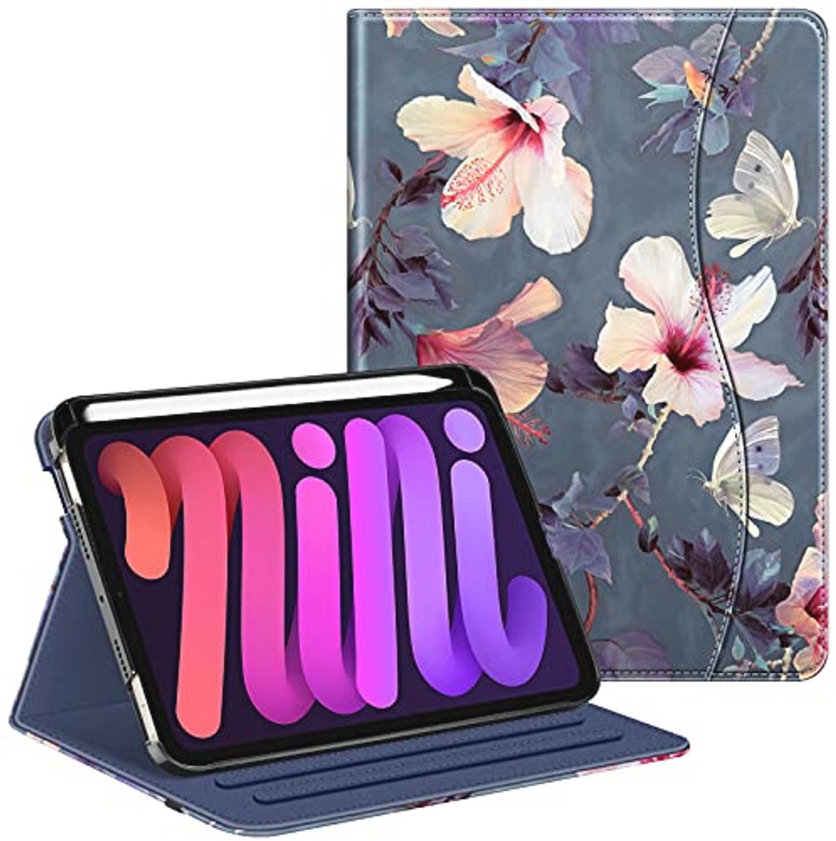 iPad Mini 6 Hoes - Folio Case met Potic en Auto Sleep/Wake