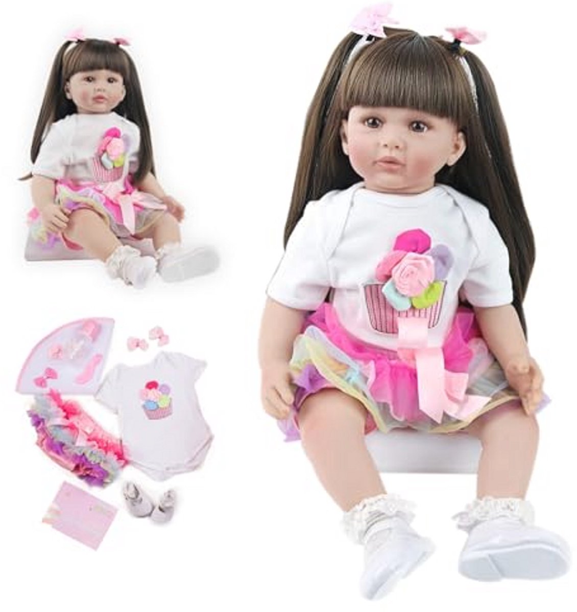 Reborn Babypop 60 cm - Realistische Siliconen Babypop voor Kinderen en Verzamelaars