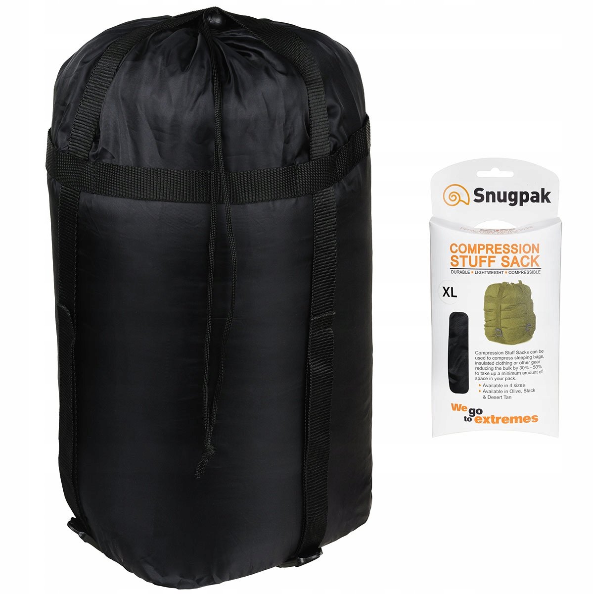 Snugpak Compressie Stuff Sack L Zwart - Universele Opbergzak