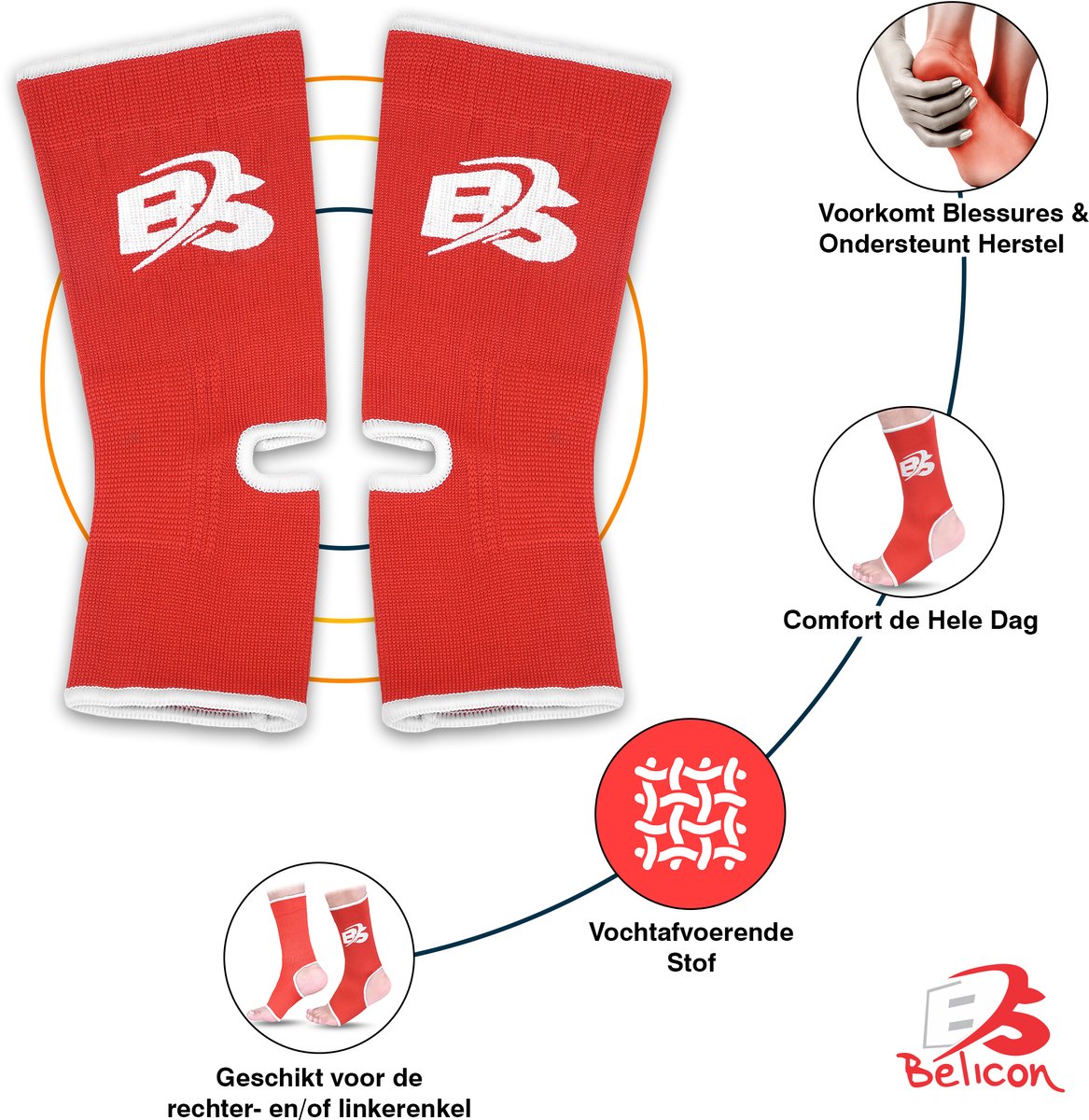 Enkelbraces | enkel band | 2 stuks - Sportblessure - Ankle Strap - Fitness - Enkelbandage - Dames - Heren - Volwassenen- uniseks- Sport - L