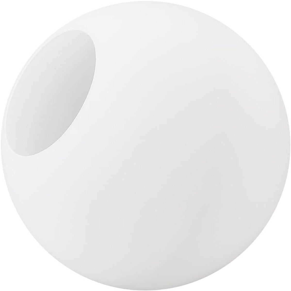 Provento - Witte vervangende lampenkap voor wandlamp en plafondverlichting - Frosted Glass Globe - 13 cm - Ø gat: 6.05 cm