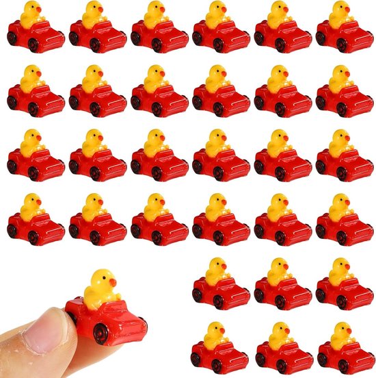 JDCMEI Mini eenden, 100 stuks miniatuur kleine gele eend