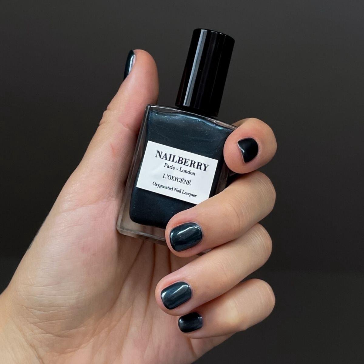 Nailberry – Galactic – Vegan Metallic Stormgrijs Nagellak