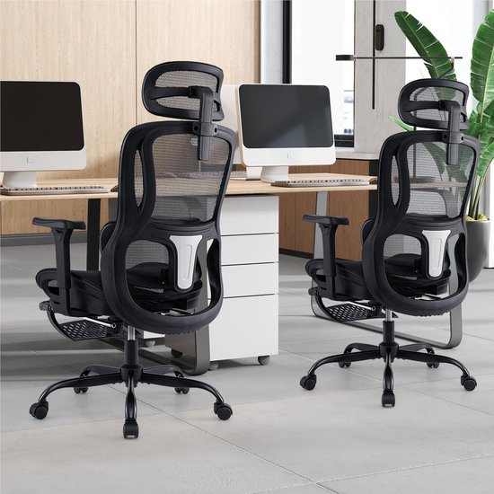 vidaXL Bureaustoel - Zwart, Hoogte verstelbaar 64 - 84 cm | Bureaustoelen vidaXL Bureaustoel - Zwart, Hoogte verstelbaar 64 - 84 cm | Bureaustoelen