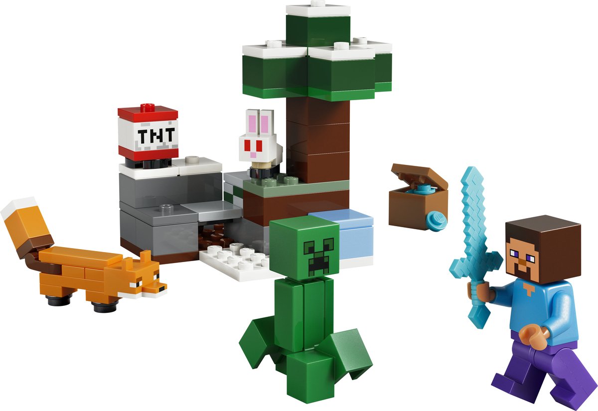 LEGO Minecraft Steve's Taiga-Avontuur Videogame Bouwpakket voor Kinderen - 21583 – foto 6