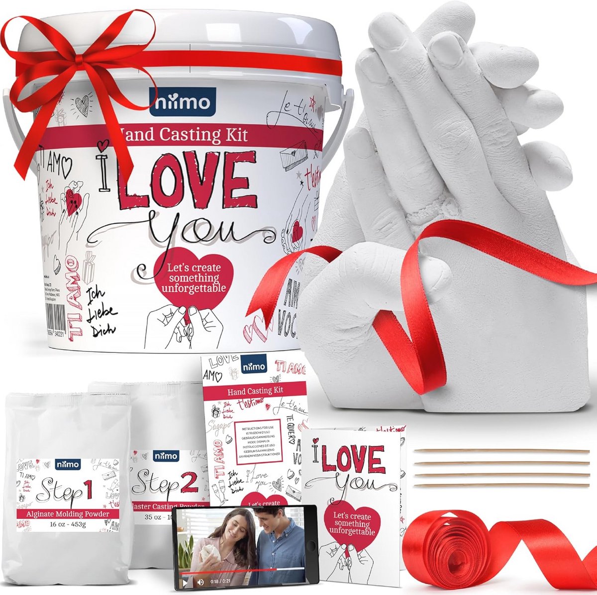 Handafdrukset voor Koppels - Uniek cadeau voor Verloving, Bruiloft en Speciale Gelegenheden