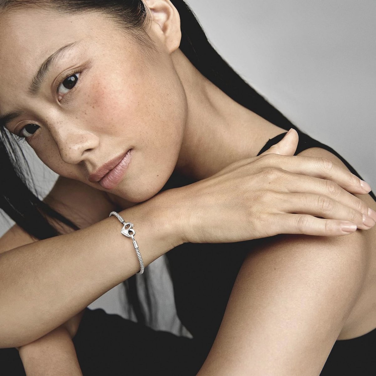 Sterling Zilveren Armband met Hanger en Hart Sluiting