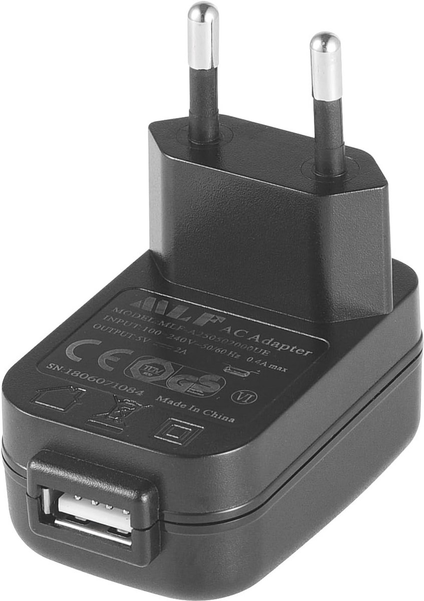 USB Oplader 5V 2A 10W AC naar DC Voedingsadapter voor IP-camera's, Tablets, MP3-spelers, E-readers, Smartphones, Power Tools en Meer