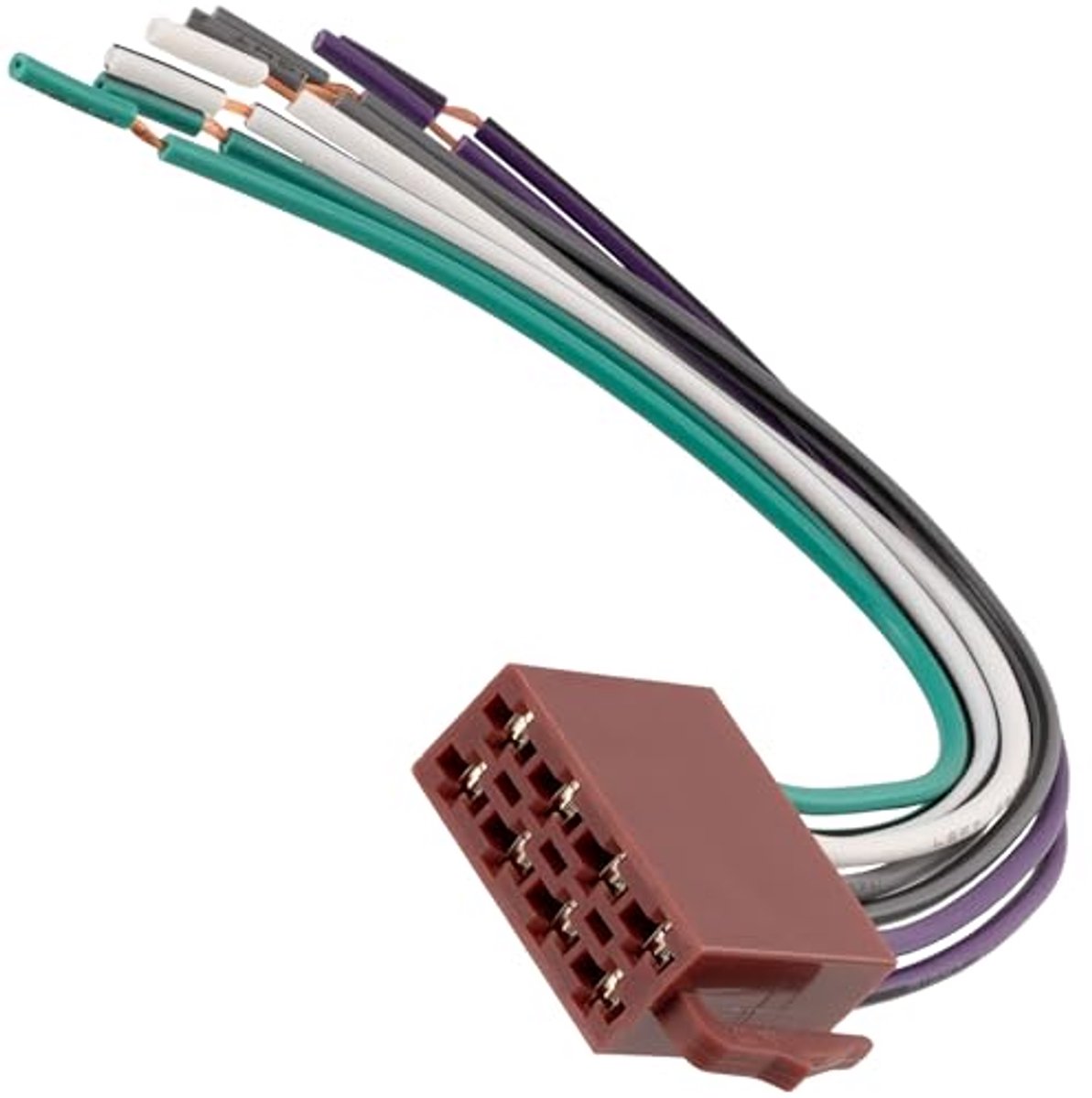 C10869 ISOstekker voor autoradio 8polig adapter, autokabel stekker kabelboom