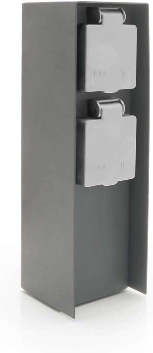 Tuinstopcontact RVS IP44 - Buitenstopcontact voor Energie in de Tuin