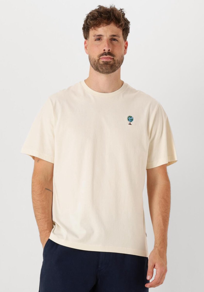 Forét Globus T-shirt Polo's & T-shirts Heren - Ecru - Maat XXL