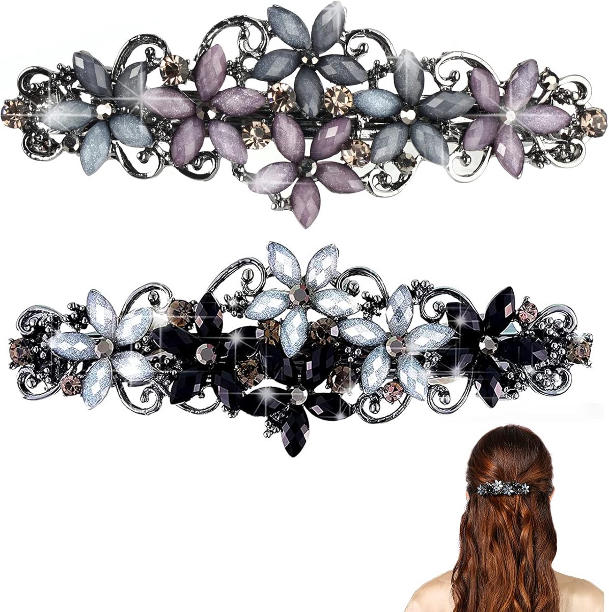 Elegante haarspelden voor vrouwen - mooie bloemen haarclip - haaraccessoires