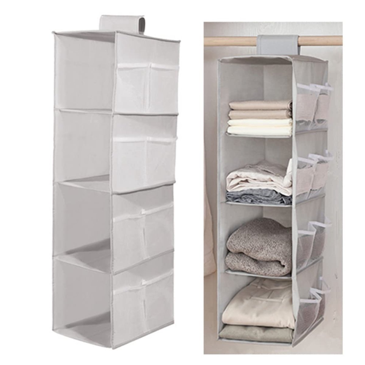 IMPERATORIS® Deurrek/Hangrek met opbergvakken - Deur Organizer/Deurhanger/Deurrek/Opbergzak/Opbergtas - 4-Zakken