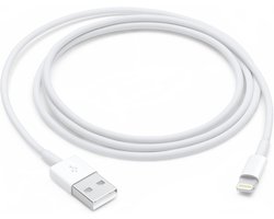 Oplaadkabel van 1 meter – Snelladen USB-A – Duurzaam en flexibel – Compatibel met iPhone 14/14 Pro Max/13/12/11/X/XS/XR/8/7/6 – Compatibel met iPad en iPod