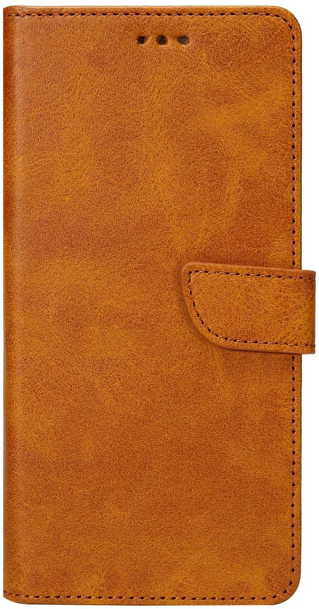 Rixus Bookcase For Apple iPhone 13 Light Brown