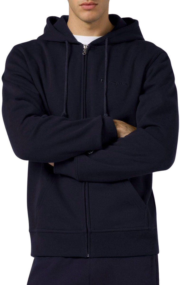 Champion Icons Small Logo Full Zip Vest Heren Blauw
