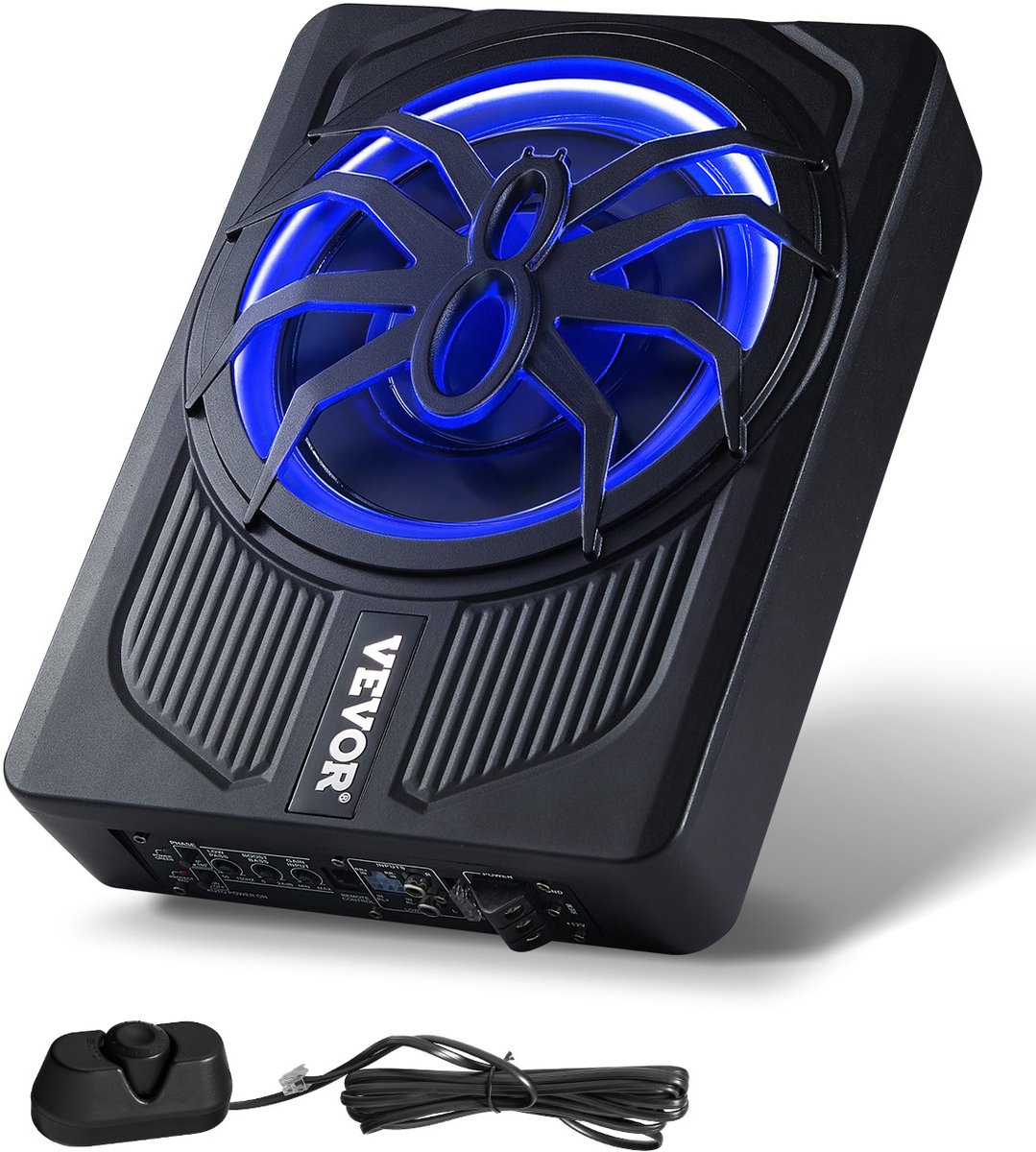 VEVOR Auto-Subwoofer Onder de Stoel 440 W Slank Actief Subwoofersysteem 254mm