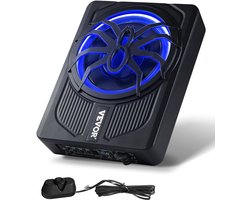 VEVOR Auto-Subwoofer Onder de Stoel 440 W Slank Actief Subwoofersysteem 254mm