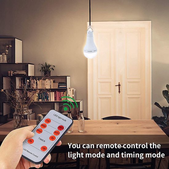 Solar Lamp Draagbaar - 350 LM Zonne-energie Campinglamp - LED Lantaarn voor Binnen en Buiten - Met USB Opladen - Voor Noodgevallen en Outdoor — afbeelding 4