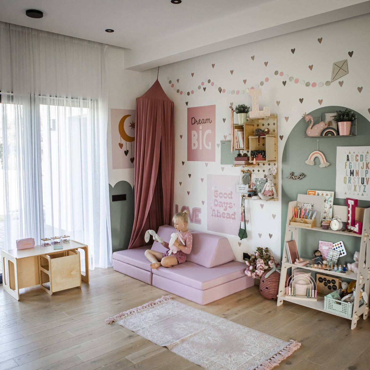 sweet home activiteiten speelbank - roze