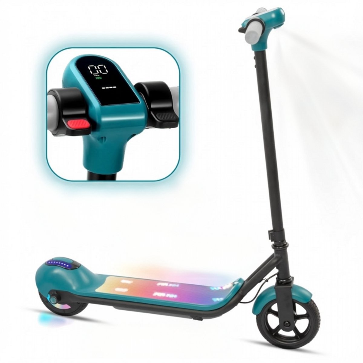 Elektrische Step Kind – Elektrische scooter voor kinderen- Bereik tot 10km – 110W Motor – Maximum 14 km/u – 6.5 Zoll Banden – Maximale Belasting 60kg – Opvouwbare Kinderstep voor 6-12 jaar – Groen Elektrische Step Kind – Elektrische scooter voor kinderen- Bereik tot 10km – 110W Motor – Maximum 14 km/u – 6.5 Zoll Banden – Maximale Belasting 60kg – Opvouwbare Kinderstep voor 6-12 jaar – Groen