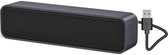 GELLDG PC-luidspreker met SoundBar Mini USB - Computerluidsprekers voor PC, Laptop en Tablet - Geschikt voor kantoor, gaming en multimedia - 19x5.5x5.5cm - Plastic - Plug and Play - Zwart