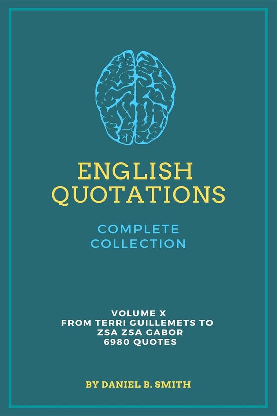 English Quotations Complete Collection: Volume X - cover