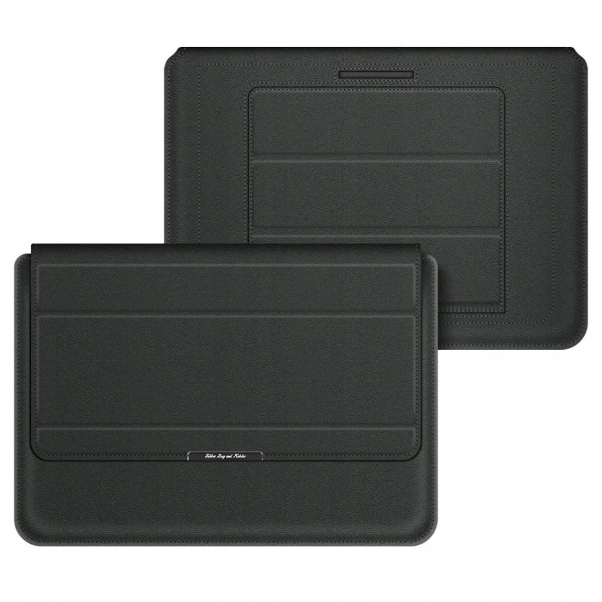 Haiberd Ultrabook Hoes 14,1" met Standaard & Muis Etui - Zwart