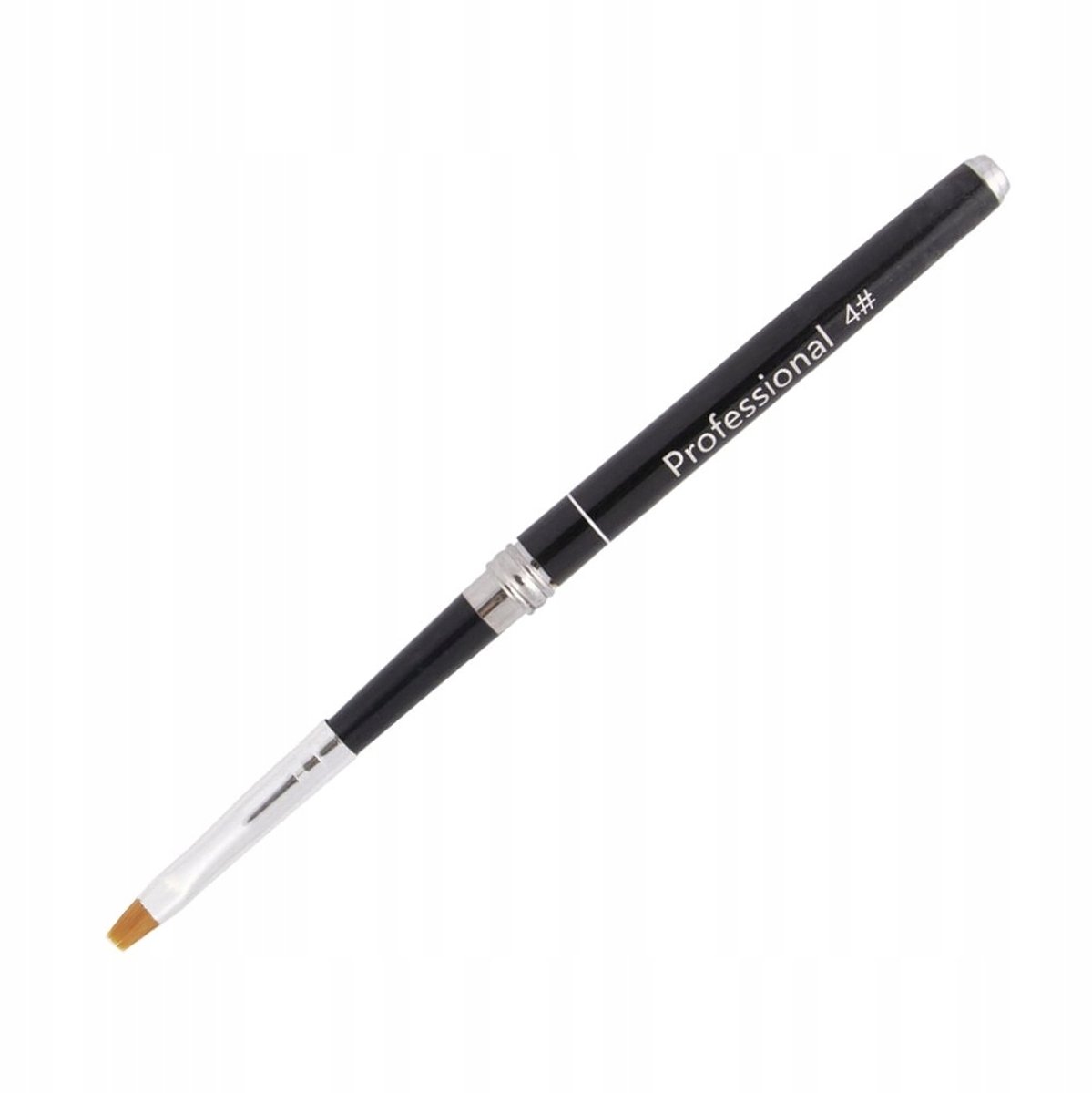 Premium Gel Kwast Maat 4, Inklapbaar, Zwart