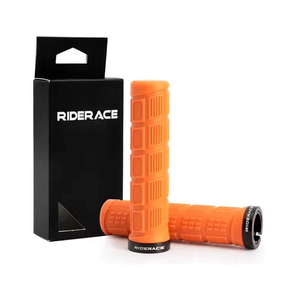 Riderace TPR stuur met aluminium ring - Oranje