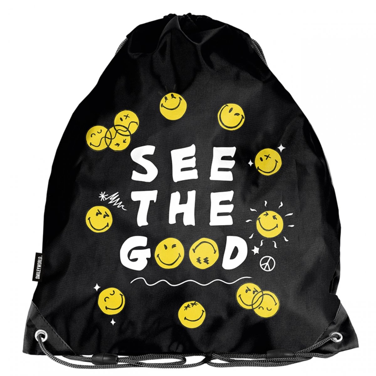 Smiley Gymtas voor School & Sport - Leuke Emoticon Schoentas