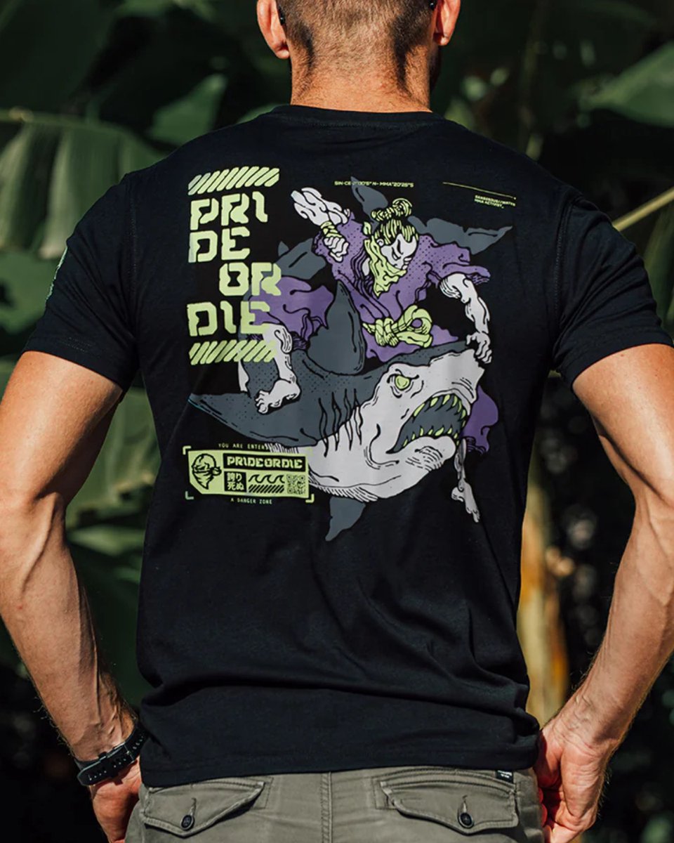 PRiDEorDiE DANGEROUS WATER V.2 T-shirt Zwart - S