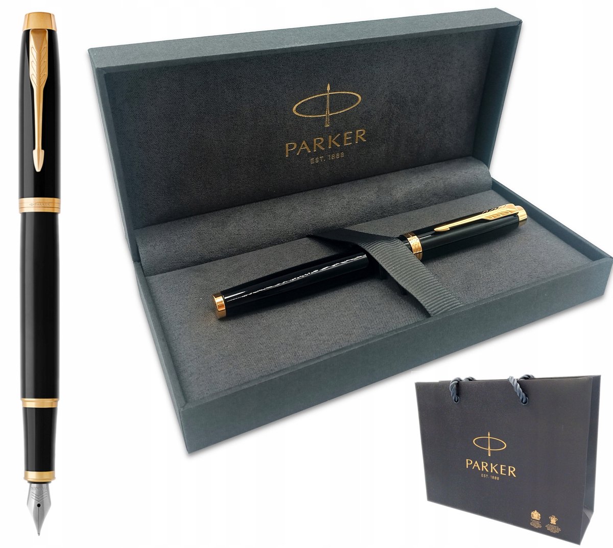 Parker IM Vulpen Zwart GT - Luxe Geschenkverpakking