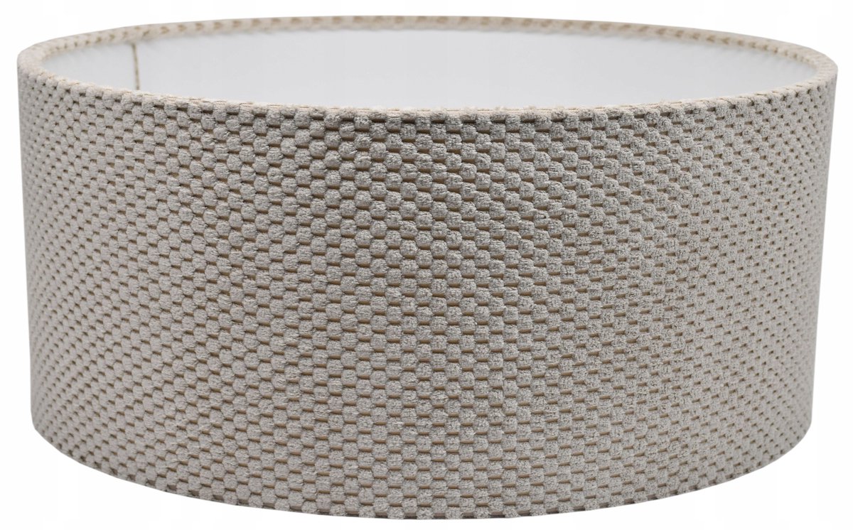 Savio Beige Pluche Lampenkap 45cm E27/E14 - Stijlvolle Decoratie