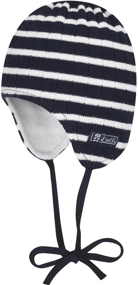 Döll Jongens Muts Gebreid Blauw Maat 43 Herfst Winter