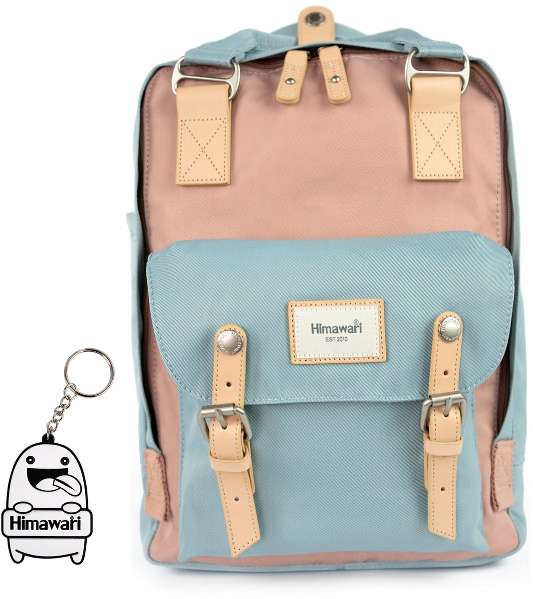 Himawari Double Autumn S Rugzak - Jasblauw | Laptop 14"