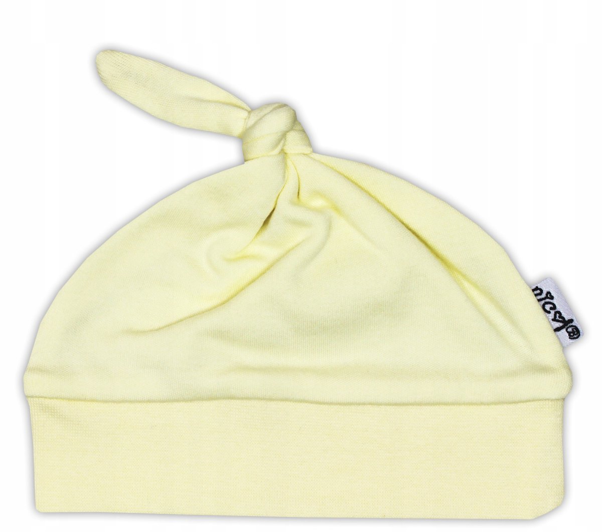 Nicol Baby Muts met Strik - Geel - Maat 68