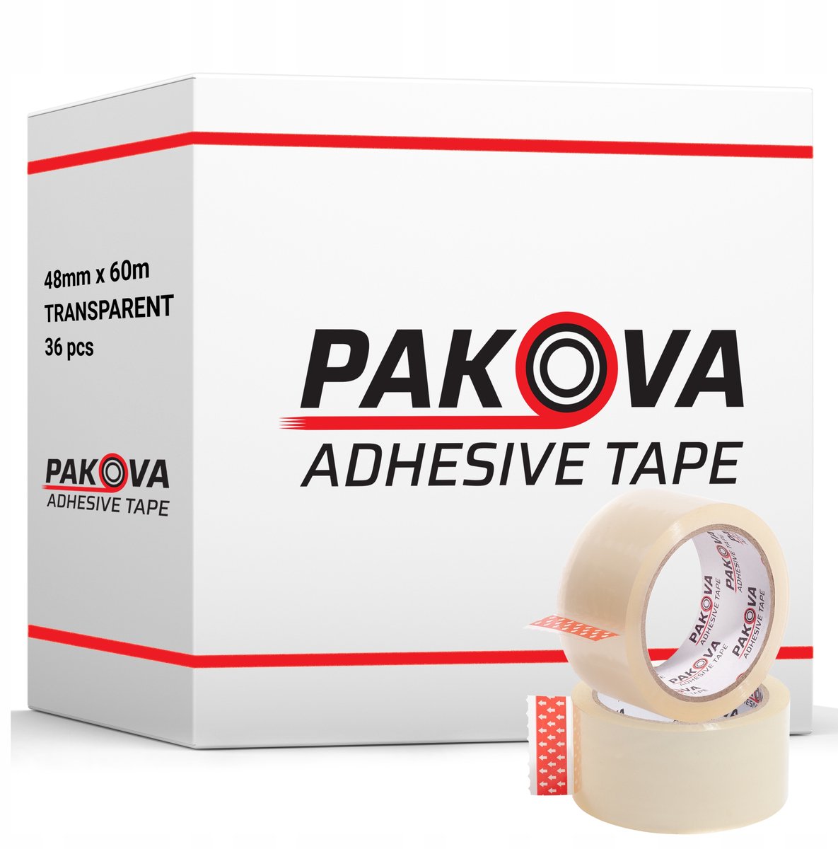 Transparante Pakking Tape 48mm x 60m - 36 Rollen - Sterke Acryllijm