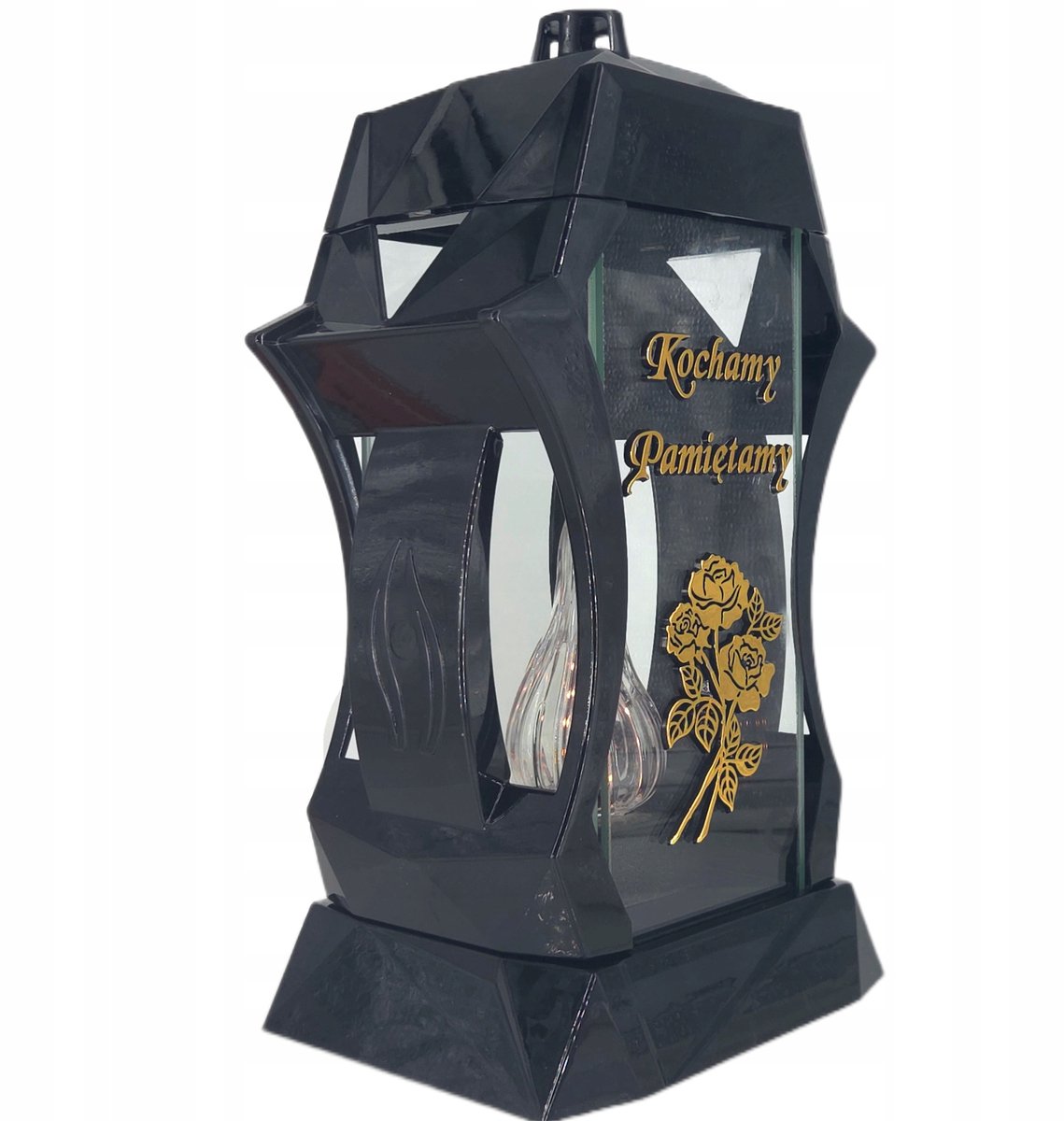 Grote Zwarte Gouden Lampion 37cm - Kochamy Pamiętamy