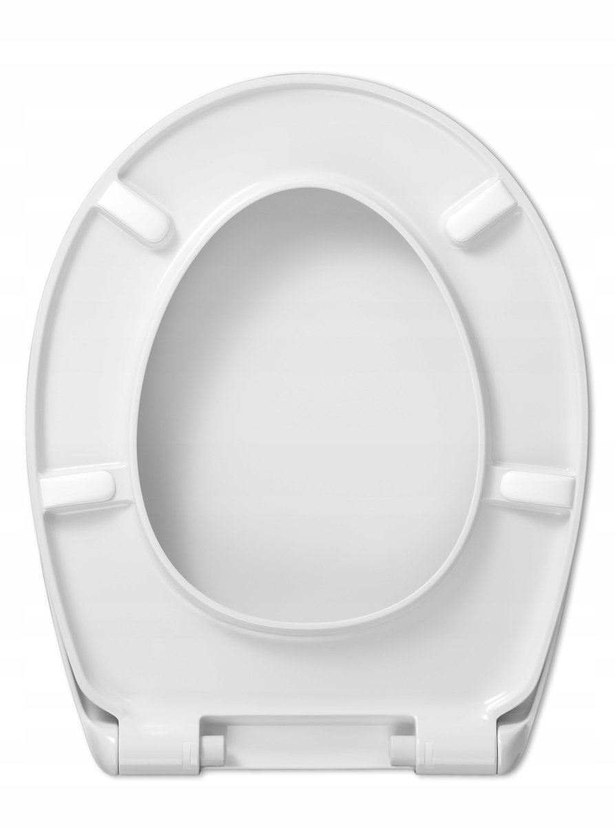 Universele duroplast toiletbril 36x44 cm, soft close, wit