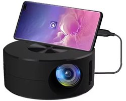 Draagbare mini-thuisprojector met schermspiegeling voor mobiele telefoons - wit