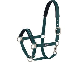 Eskadron Halster Classic Sport met doorn sluiting Racinggreen - Cob (V) | antraciet | Halstertouw paard